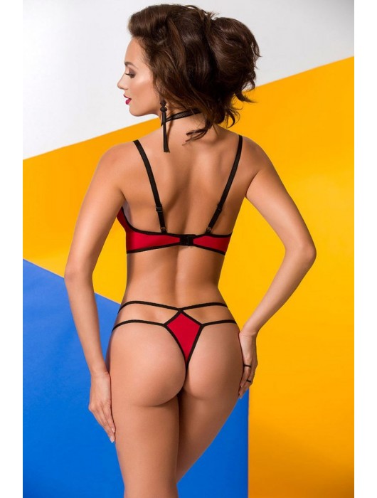 Эффектное боди Coline с открытой спинкой и вставками из сеточки - Avanua купить с доставкой