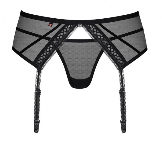 Пояс для чулок в комплекте с трусиками-стринг - Obsessive купить с доставкой