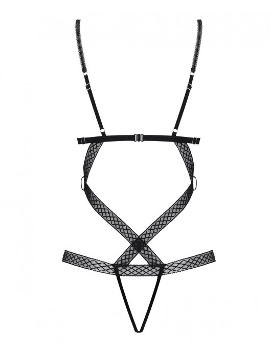 Полупрозрачный тедди с ромбовидным узором на лентах - Obsessive купить с доставкой