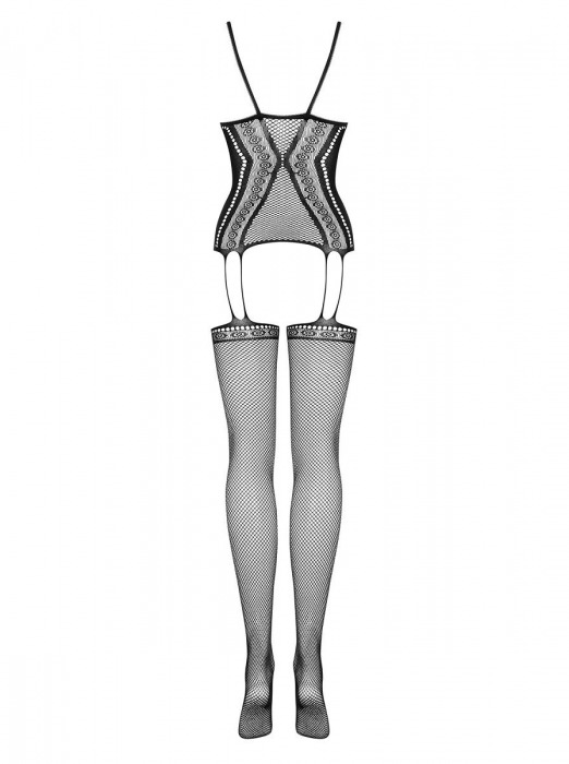 Соблазнительный кэтсьюит из сетки с узором - Obsessive купить с доставкой