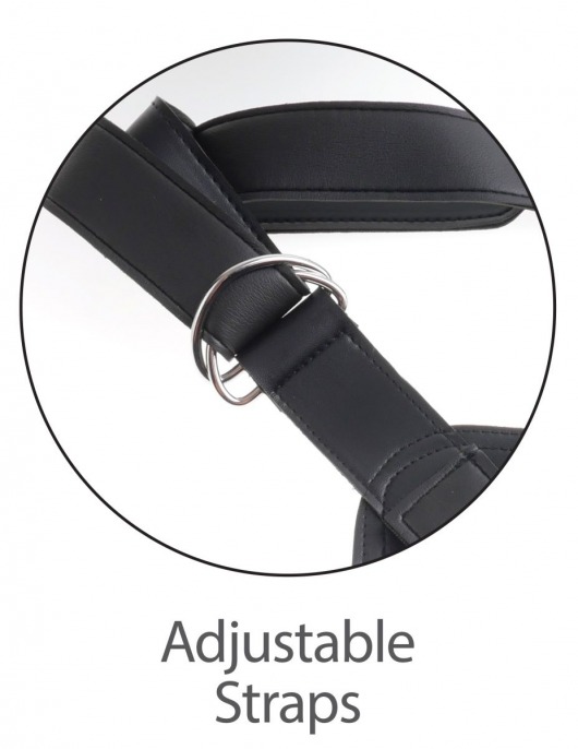 Кофейный страпон Strap-on Harness Cock - 15,2 см. - Pipedream - купить с доставкой в Ростове-на-Дону