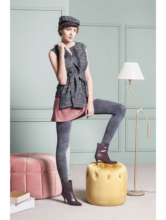 Фантазийные колготки Fiona с крупным цветочным узором - Gabriella купить с доставкой