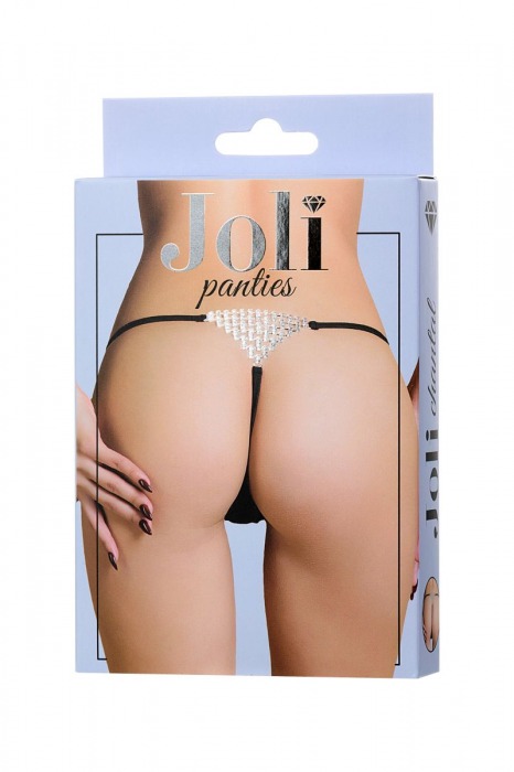 Трусики-стринги Chantal с треугольником из страз - Erolanta купить с доставкой