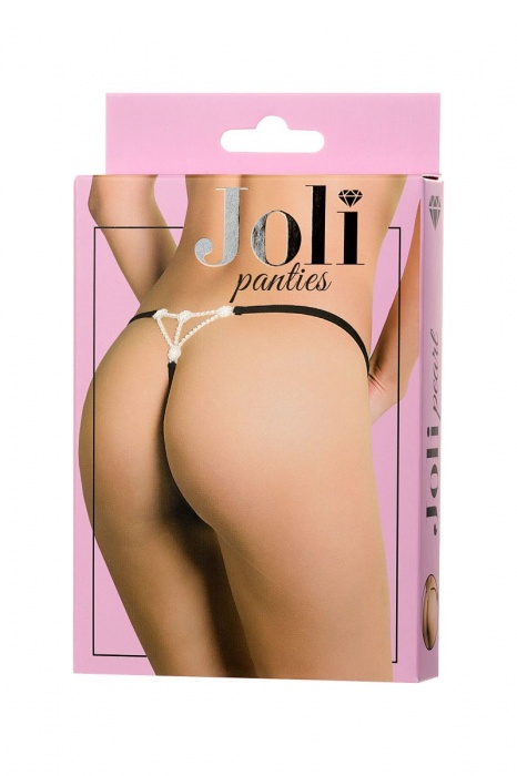 Трусики-стринги со стразами и жемчужинками Pearl - Erolanta купить с доставкой