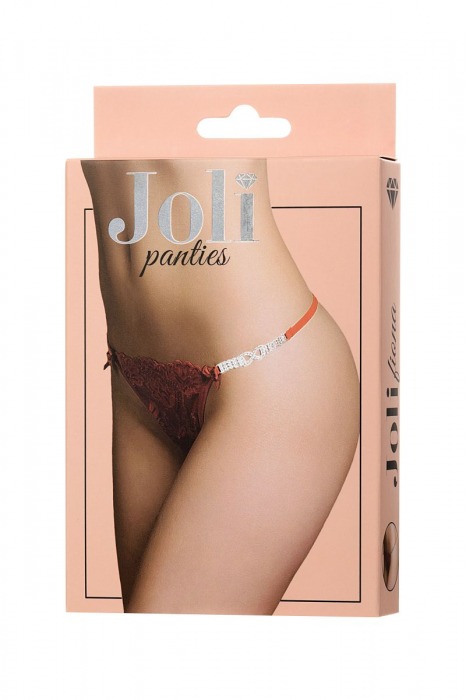 Трусики-стринги со стразами на поясе Fiona - Erolanta купить с доставкой