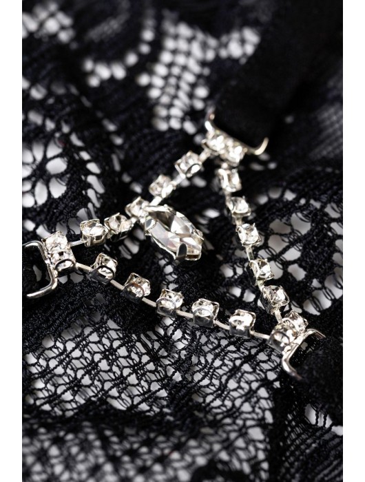 Трусики-стринги Laura с украшением из страз - Erolanta купить с доставкой