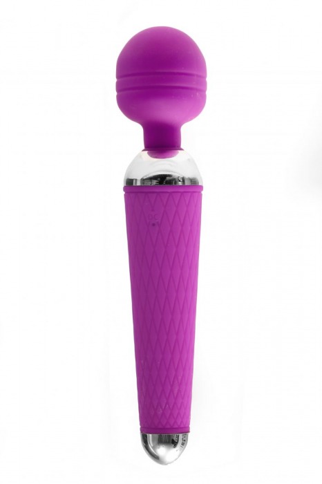 Фиолетовый силиконовый вибромассажер с 16 видами пульсации - 19,2 см. - 4sexdreaM