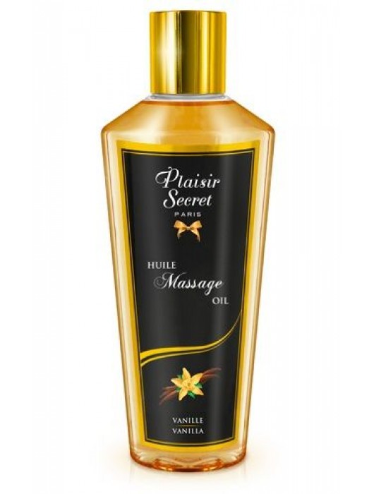 Массажное масло для тела с ароматом ванили - 250 мл. - Plaisir Secret - купить с доставкой в Ростове-на-Дону