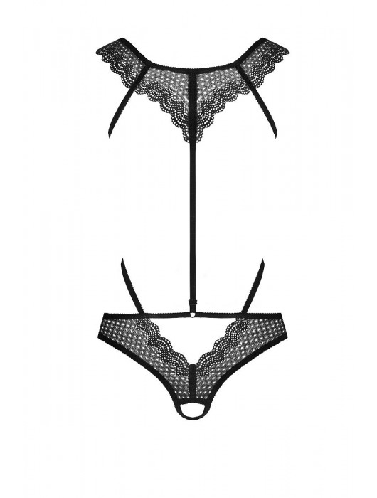 Ультрасексуальное боди с открытой грудью - Obsessive купить с доставкой