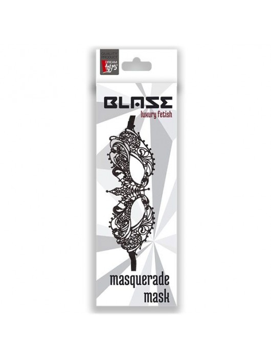 Чёрная маскарадная маска BLAZE MASQUERADE MASK - Dream Toys купить с доставкой