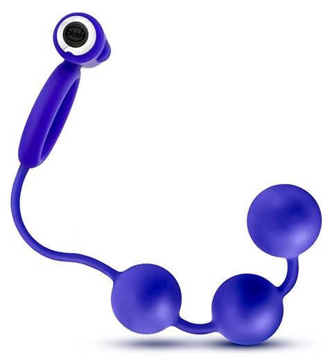Синее эрекционное кольцо с анальным стимулятором Penetrator - Blush Novelties - в Ростове-на-Дону купить с доставкой