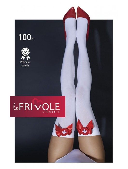 Чулки медсестры с эмблемой и бантом - Le Frivole купить с доставкой
