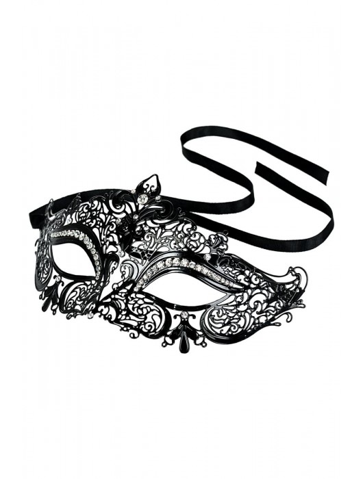 Соблазнительная черная маска Theatre - ToyFa купить с доставкой