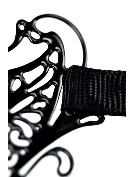 Соблазнительная черная маска Theatre - ToyFa купить с доставкой