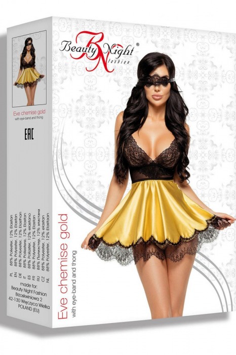 Соблазнительная сорочка Eve с кружевом - Beauty Night купить с доставкой