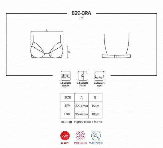 Соблазнительный кружевной бюстгальтер - Obsessive купить с доставкой