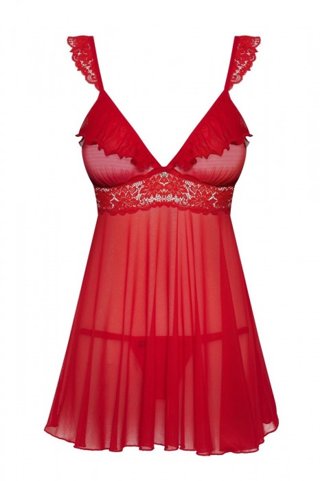 Чувственный бэби-долл со шнуровкой на спине - Obsessive купить с доставкой