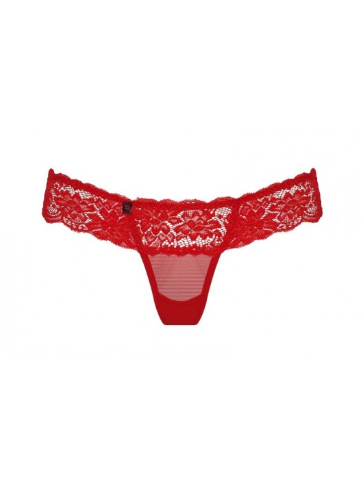 Сексуальные кружевные трусики с оборкой на попке - Obsessive купить с доставкой