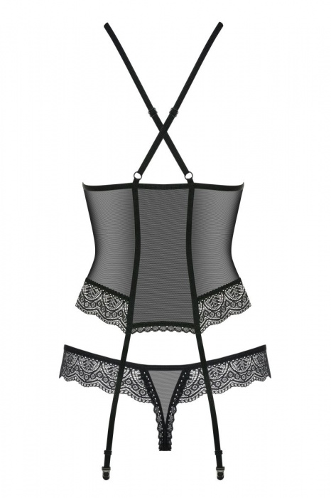Волнующий полупрозрачный корсаж - Obsessive купить с доставкой