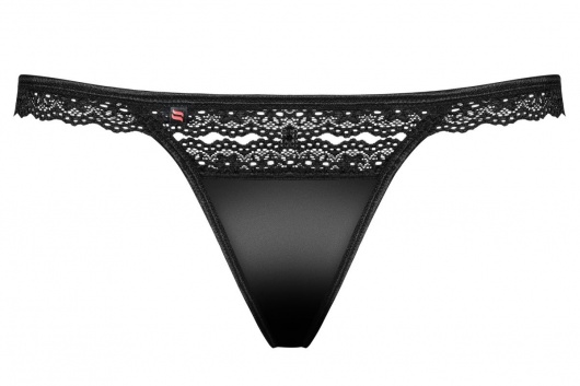 Пикантные трусики-стринги с кружевом - Obsessive купить с доставкой