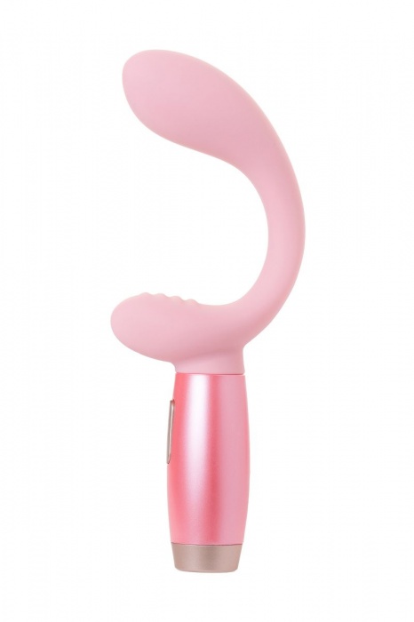 Розовый вибратор Le Stelle PERKS SERIES EX-3 с двумя сменными насадками - Le Stelle