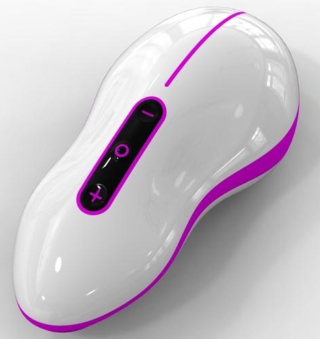 Бело-розовый вибростимулятор Mouse - Odeco