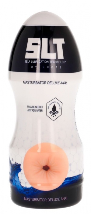 Телесный мастурбатор-анус с эффектом смазки Deluxe Anal - Shots Media BV - в Ростове-на-Дону купить с доставкой