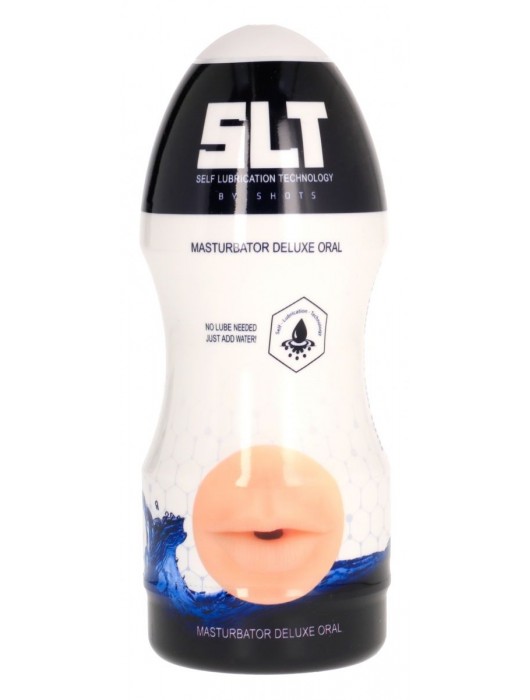Телесный мастурбатор-ротик с эффектом смазки Deluxe Oral - Shots Media BV - в Ростове-на-Дону купить с доставкой