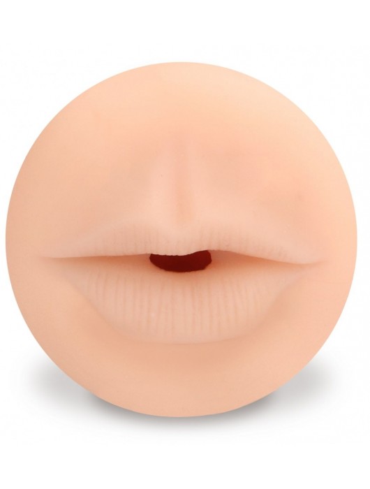 Телесный мастурбатор-ротик с эффектом смазки Deluxe Oral - Shots Media BV - в Ростове-на-Дону купить с доставкой