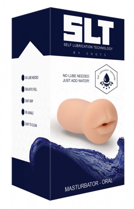 Телесный мастурбатор-ротик с эффектом смазки Oral - Shots Media BV - в Ростове-на-Дону купить с доставкой
