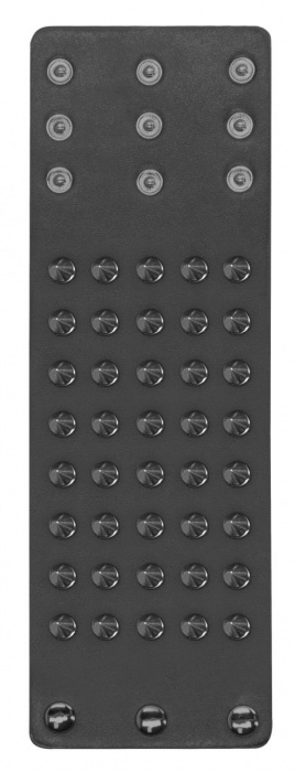 Черный браслет с острыми шипами - Shots Media BV купить с доставкой