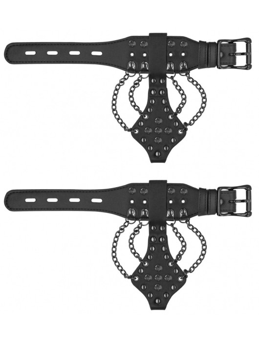 Черные браслеты с металлической фурнитурой - Shots Media BV купить с доставкой