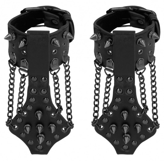 Черные браслеты с металлической фурнитурой - Shots Media BV купить с доставкой