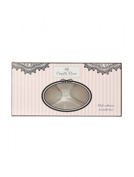 Силиконовый бюстгальтер-невидимка с эффектом пуш-ап на бретелях - Coquette Revue купить с доставкой