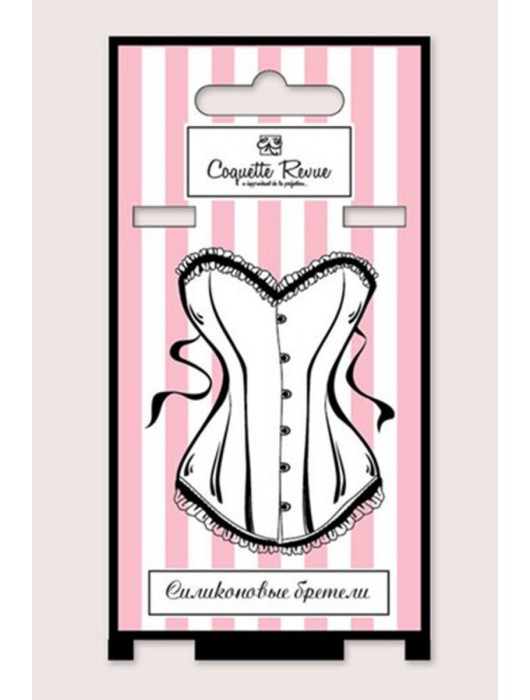 Силиконовые бретели с пластиковым крючком шириной 15 мм - 2 шт. - Coquette Revue купить с доставкой