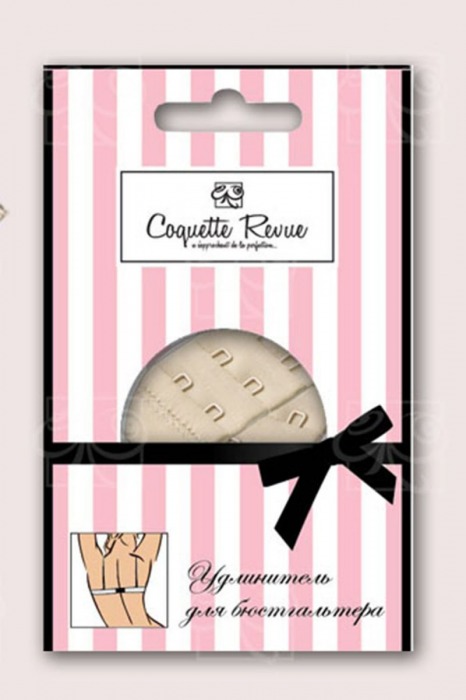 Удлинитель для бюстгальтера с одним крючком - 1 шт. - Coquette Revue купить с доставкой