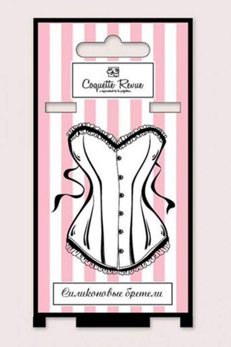 Силиконовые бретели с пластиковым крючком шириной 10 мм - 2 шт. - Coquette Revue купить с доставкой