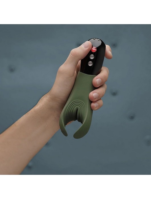 Фаллостимулятор Manta цвета хаки с вибрацией - Fun Factory - в Ростове-на-Дону купить с доставкой