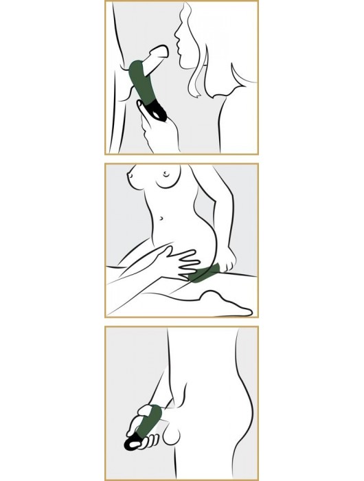 Фаллостимулятор Manta цвета хаки с вибрацией - Fun Factory - в Ростове-на-Дону купить с доставкой