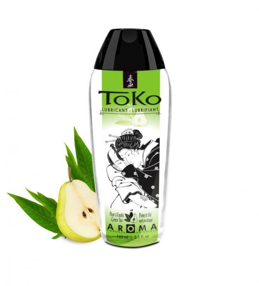 Интимный гель TOKO Pear   Exotic Green Tea с ароматом груши и зеленого чая - 165 мл. - Shunga - купить с доставкой в Ростове-на-Дону