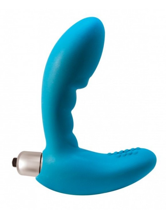 Голубой стимулятор простаты с вибрацией Wonder Touch Aqua - Lola Games - в Ростове-на-Дону купить с доставкой
