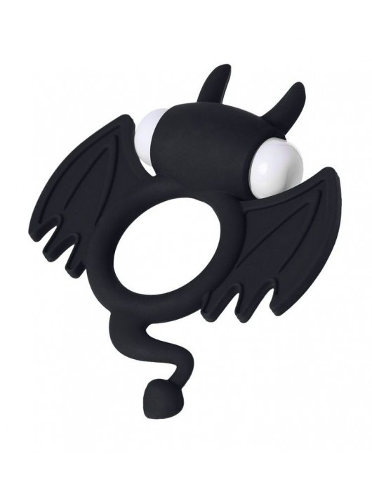 Черное эрекционное кольцо на пенис JOS COCKY DEVIL - JOS - в Ростове-на-Дону купить с доставкой