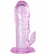 Розовая гелевая насадка с отростком для клиторальной стимуляции - 13 см. - Toyfa Basic - в Ростове-на-Дону купить с доставкой