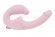 Нежно-розовый анатомический страпон с вибрацией - Главсексмаг - купить с доставкой в Ростове-на-Дону