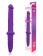 Двусторонний фиолетовый фаллоимитатор Cosmo - 23 см. - Bior toys