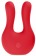 Красный клиторальный стимулятор Exceptional - 10,4 см. - Shots Media BV