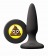 Черная силиконовая пробка Emoji SHT - 8,6 см. - NS Novelties - купить с доставкой в Ростове-на-Дону