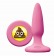 Розовая силиконовая пробка Emoji SHT - 8,6 см. - NS Novelties - купить с доставкой в Ростове-на-Дону