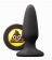 Черная силиконовая пробка среднего размера Emoji SHT - 10,2 см. - NS Novelties - купить с доставкой в Ростове-на-Дону
