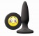 Черная силиконовая пробка Emoji OMG - 8,6 см. - NS Novelties - купить с доставкой в Ростове-на-Дону